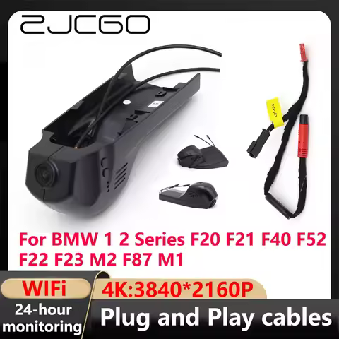 ZJCGO 4K Wifi 24H 3840*2160 Car Camera Dash Cam Video Recorder for BMW 1 2 Series F20 F21 F40 F52 F2