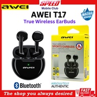Awei T17 Wireless Bluetooth Earbuds Stereo Sound Headset with Charger Case | Brand New !!!