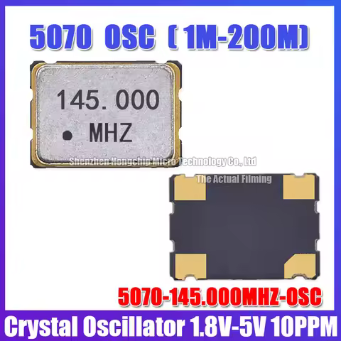 (5PCS) 5070 145M 145MHZ 145.000MHZ Active Crystal Oscillator SMD-4 OSC 5.0*7.0mm Crystal Oscillator 