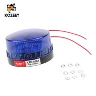 KOZEEY Blue Emergency LED Flashing Strobe Signal Warning Light Lamp Beacon AC220V