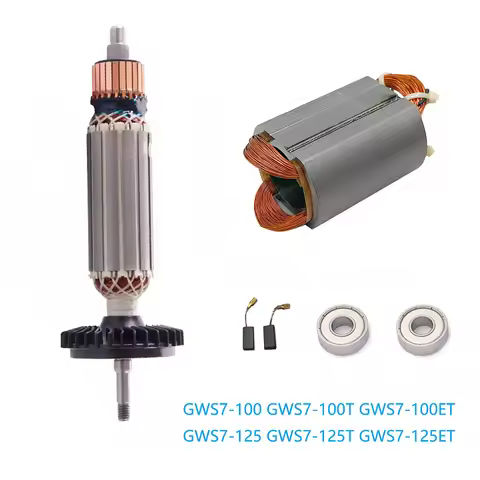 AC220V Drive Shaft Electric Hammer Armature Rotor Stator For Bosch GWS7-100 GWS7-100T GWS7-100ET GWS