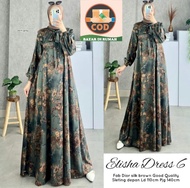 TOKO SHERIL ID.10-Gamis wanita muslim armany silk premium brended-busana wanita motif brenndit-gamis