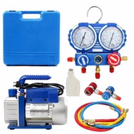 Chinese RS-1 3cfm 2l/s Vacuum Pump Refrigerant Manifold Gauge Tool Kit Use As a Set R134a R404 R22 V