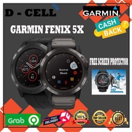 Official TAM Garmin Fenix 5X Plus Sapphire DLC Carbon Gray With Black Band 2-year Official Warranty