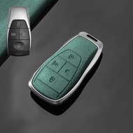 Beijing BJ30 Key Cover Car Key Holder Cube Shaped Car Interior Decoration Simple Style Leather Mater