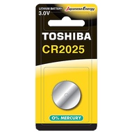 [特價]【東芝Toshiba】CR2025鈕扣型 鋰電池10粒盒裝(3V DL2025鈕型電池 無鉛 無汞)