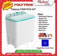 [CIANJUR] Mesin Cuci Polytron PWM 9076 G 9kg