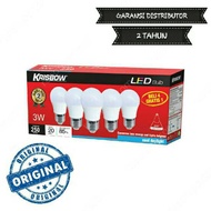 KRISBOW 3 watt LED bulb 5 pcs