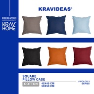 Krav Ideas Home - Cotton Sofa Cushion Cover - Plain Pattern - 45X45 & 50x50