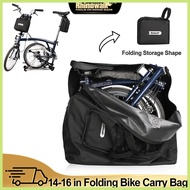 Rhinowalk 14-20 Inch Folding Bike Carry Bag For Brompton 3Sixty Foldable Bike Storage Bag Portable Fold Bicycle Carrying Bag