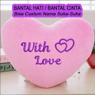 HEART PILLOW LOVE PILLOW LOVE PILLOW CUSTOM PILLOW WITH YOUR OWN NAME Cushion Pillow