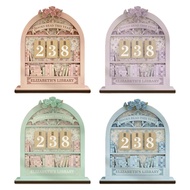 [nkgbmrb8o] Wooden Book Read Counter up to 999 Books Bookshelf Decoration for Classroom