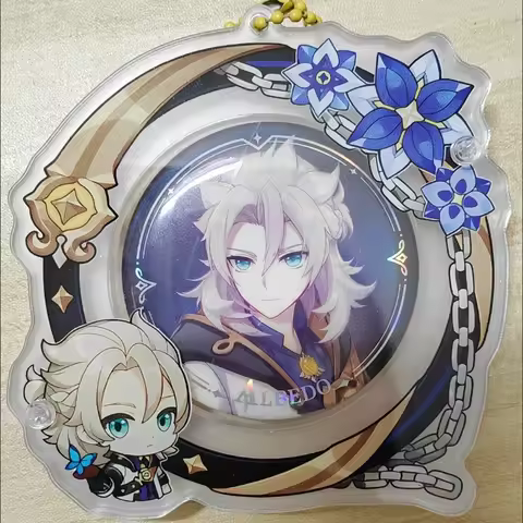 Hot Hoyoverse Xianyun Nahida 58mm 75mm Badge Storage Pvc Badge Display Card Clear Protector Cases Im
