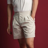 era-won กางเกงขาสั้น รุ่น Double belts Classic Shorts สี Beige