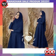 Terlaris Gamis Midi Dress Muslim Baju Ghamis Wanita Dress Terbaru 2023