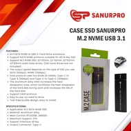 SANURPRO M.2 NVME USB 3.1 TYPE-C SSD CASE SANURPRO M.2 NVME USB 3.1 TYPE-C