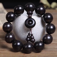 Ebony Beads Bracelet Men and Women Bracelet India Pterocarpus Santalinus Silkwood Yellow Rosewood Ag