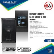 1BOX Subwoofer Audio One 12inch KX-112 ACTIVE SINGLE DAN DOBEL KX212 2X12inch - Type single subwoofe