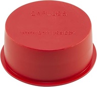 Caplugs ZQTV16Q1 Plastic Tapered Vinyl Cap and Plug. TV-16, PVC, Cap OD 1.221" Plug ID 1.367", Red (Pack of 60)