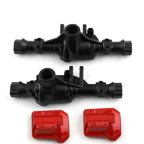 B05C-2Pcs Metal Front And Rear Axle Housing With Differential Cover 300G For Traxxas TRX4 1/10 RC Cr