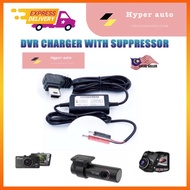 Dashcam DVR charger with suppressor wire 3M Mini USB Car Charger Hard wire Hardwire Kit for Dash Cam