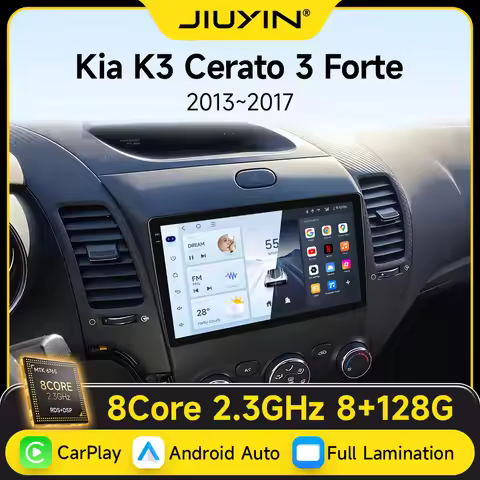 JIUYIN Android Wireless CarPlay Auto Car Radio For KIA K3 CERATO FORTE 3 YD 2013-2017 Intelligent Sy