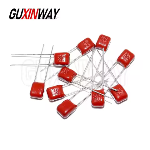 10PCS 100V CBB Polypropylene Film Capacitor 101J 102J 103J 104J 105J 221J 223J 224J 332J 471J 472J 4