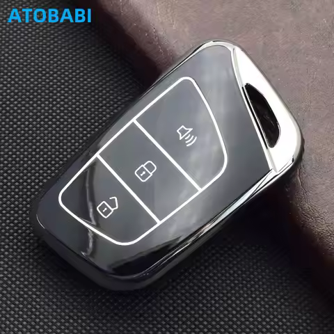 TPU Car Key Cover Smart Remote Control Fobs Case Protector Keychain Holder Auto Accessories For JAC