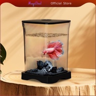 [MagiDeal] Fish Tank Breeding Tank Small Lanskap Perairan Tank for Home Tabletop Gecko Lizards