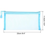 PATIKIL Mesh Zipper Bags, 6 Pack Nylon B6 Size Pen Pencil Travel Cases Toiletry Cosmetic Makeup Pouc