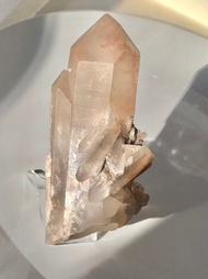 白水晶簇 白幽靈 粉皮 帶彩 水晶原礦 白水晶簇 天然原石