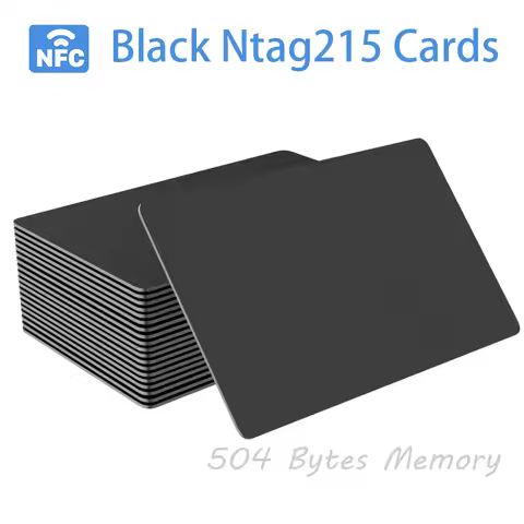 5/10 Rewritable NFC Cards Black NFC Tags NFC Business Card NFC 215 Cards NFC Ntag215 Cards Blank NFC