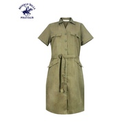 Beverly Hills Polo Club Women’s Cotton Twill Dress in Fatigue DP1575