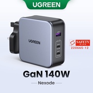 UGREEN 140W GaN Charger USB-A USB-C 3-Ports Fast Charger for Phone and Tablet