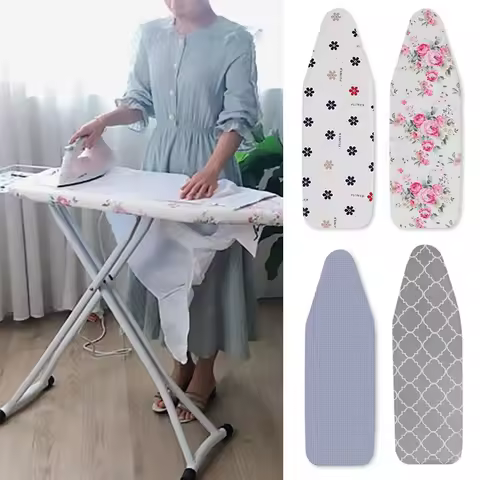 91*31Cm Ironing Board Cover Padded Ironing Board Cover Classic Plaid Ironing Board Cloth Cover Heat 