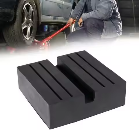 70x70x25mm Heavy Duty Jack Pad - Non-Slip Rubber Support Block for Scissor Jacks, Vehicle Lift Boost