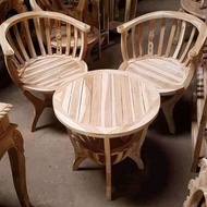 Kursi Teras Mangkok Jati Mentah / Meja Kopi Jati / Kursi Jati / Mebel Jati / Furniture Jepara / furn