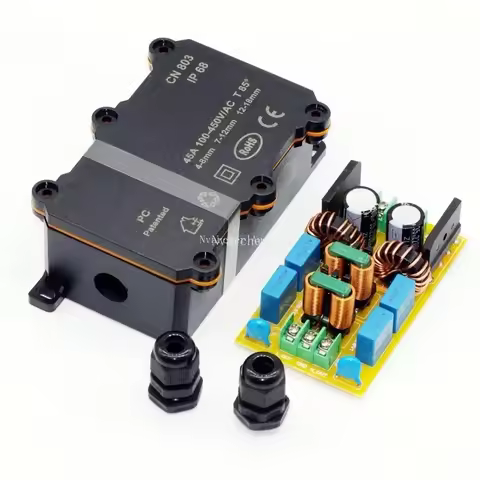 External Four-stage EMI Filter EMC AC 220V DC Audio Power Amplifier Bar Plug