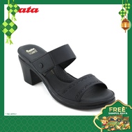 [Kasut Raya] BATA COMFIT Daxton Women Black / Pink Heels 7616379/7615379 Kasut Tumit Tinggi Kasut Tu