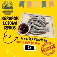 Keropok Losong Rebus FRESH VACUUM PACK / Keropok Losong Terengganu / Keropok Losong / Keropok Lekor 
