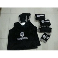 DR242>> 5 in 1 Car Pillow Complete set with Transformer motif