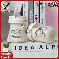 300ml  Mug with Cute Straw, BPA-Free Plastic Water Bottle, Leak-Proof Water Bottle, School Supplies,