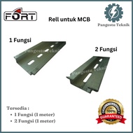Rail for MCB 1 Function 2 Functions Brand Fort / MCB Rail One or Two Functions FORT