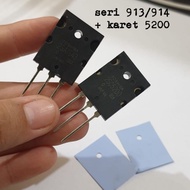 Transistor a1943/c5200 Original , 1943/5200 Original LOT 913 914 + RUBBER 5200