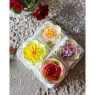 Moon cake jelly container 3 inches-4pcs & 9pcs box