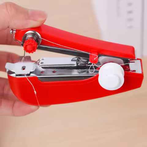 1PC Portable Manual Small Sewing Machine Home Pocket Mini Tailor Stitch Handheld Sewing Machine