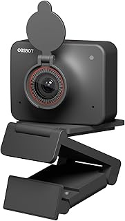 OBSBOT Meet AI-Powered 4K Webcam, AI Framing & Autofocus, Webcam with Microphone, Background Bokeh, 