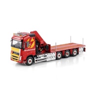 WSI 1: 50 VOLVO FH4 8X2 Car Crane Flatbed Trailer Model BREDENOORD 01-3783