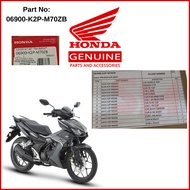 SM Cover Set Grey -Radiate Gray Metallic (2023)（ 06900-K2P-M70ZB ）RS-X 💯 Honda Original Ready Stock