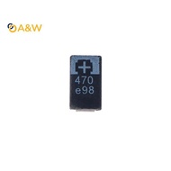A&W 5 PCS 2R5TPE470M9 470 2.5V 470UF SMD Tantalum Capacitor Tantalum Polymer Capacitors